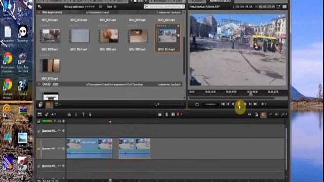 Обрезка видео в Pinnacle Studio 16