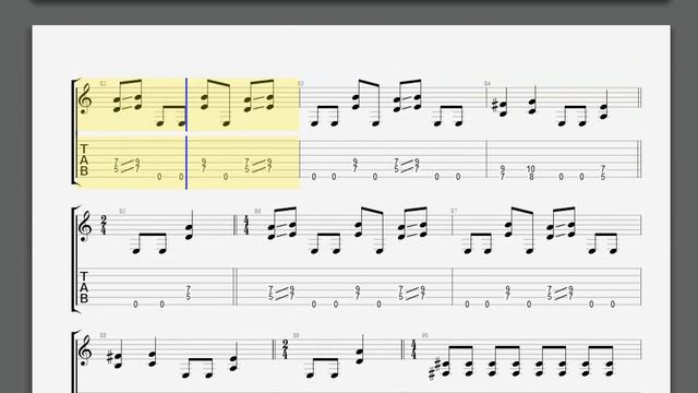 Metallica   Blitzkrieg James Guitar Tablature