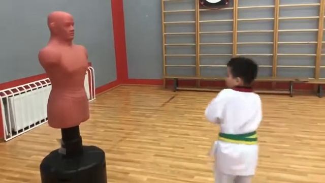 Отработка ударов на новом манекене смотреть онлайн