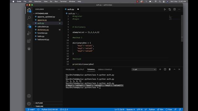 Python 20 Dictionary смотреть онлайн