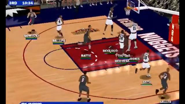 NBA Live 2000 PC Game Playoff 3rd Portland vs Denver Franchise mode Western Conference 8 смотреть онлайн