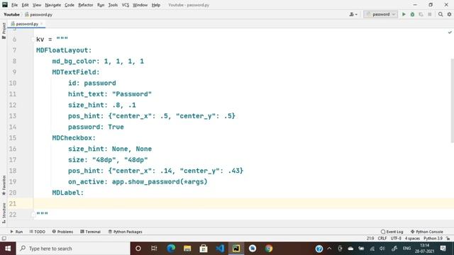 How To Create A Show/Hide Password For Login Page Using KivyMD | KivyMD смотреть онлайн