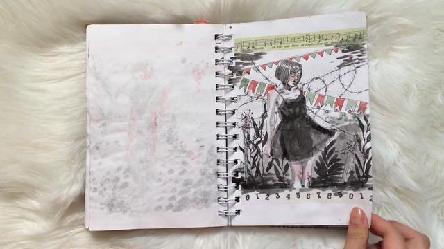 April sketchbook tour./Апрельский обзор скетчбука. смотреть онлайн