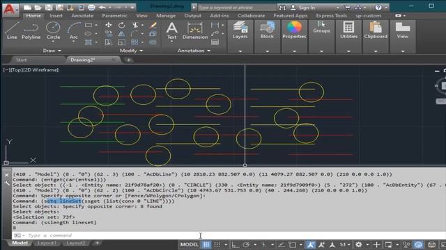 AutoLISP - Line Color Change - with SSGET смотреть онлайн