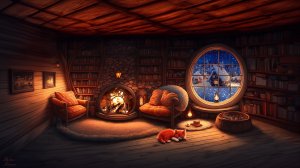 ? Мурчание кошки для сна и шум метели у камина ❄️ Лечебное кошачье мурлыканье для сна и релаксации