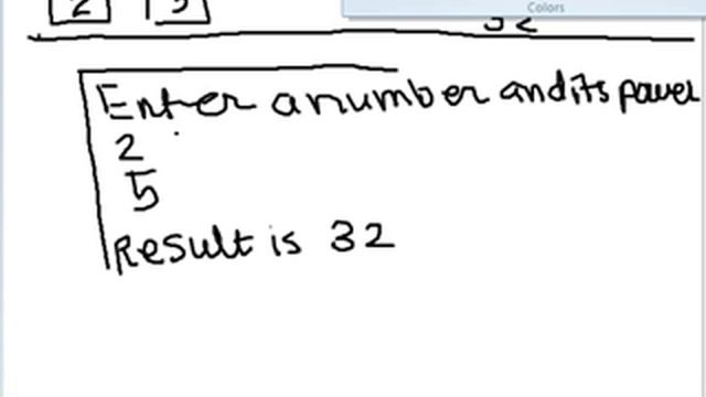 Program to calculate x power y in C смотреть онлайн