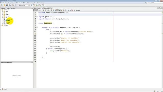 Java - Reading and writing text files смотреть онлайн