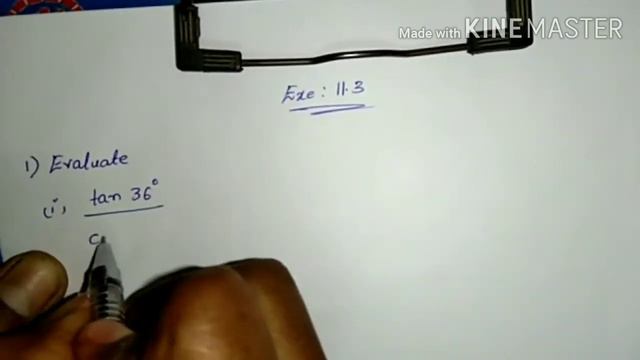 A.P/T.S 10th Maths- Trigonometry -exe: 11.3- 1st Prob