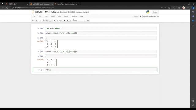 Diagonalizable matrix (Using Python) смотреть онлайн