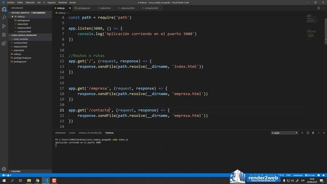 [8] Curso Node.js - Enviando Html con Express.js смотреть онлайн
