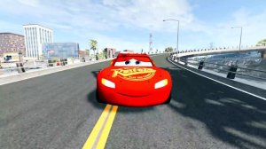 Lightning McQueen vs Giant Spider-Like Monster | BeamNG Drive Gameplay