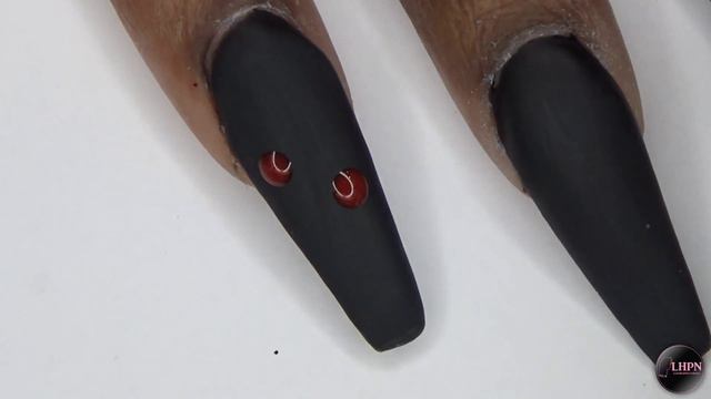 Acrylic Nails Tutorial - How To Nail Art Nail Polish Matte Black Halloween Nails - for Beginners смотреть онлайн