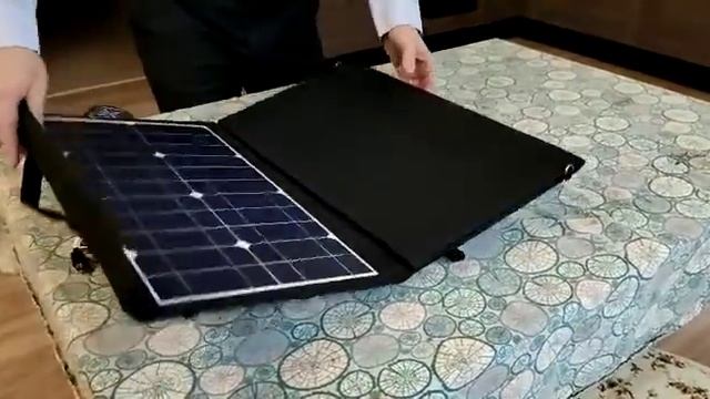 Обзор: Солнечная панель (батарея) Sumitachi, складная походная мощностью 100 Вт смотреть онлайн