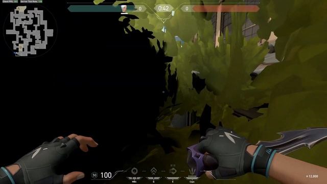 Valorant Split out of bounds solo with Jett and Raze tutorial смотреть онлайн