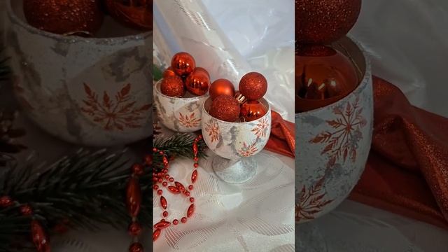 New Year's decoupage. Holiday decorations idea #handmade #homedecor #decoupage смотреть онлайн