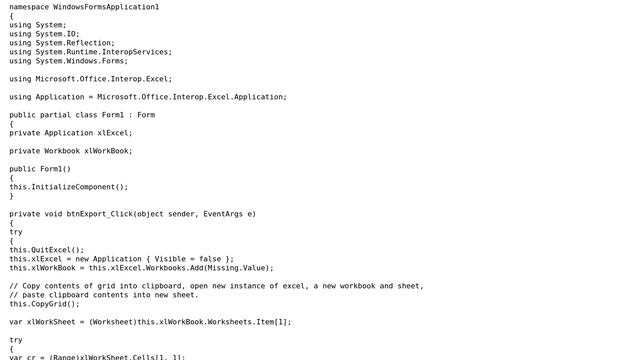 Code Review: Winform that exports a datagrid to Excel (2 Solutions!!) смотреть онлайн
