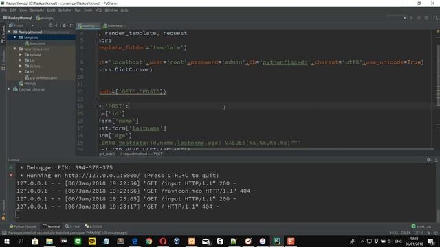 Python MySQL Flask HTML(Form) 1.2 смотреть онлайн
