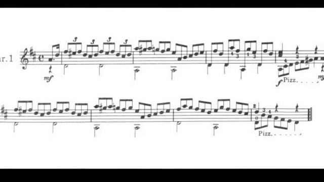 [Sheet Music Art] Matteo Carcassi Op.59 No.41, Air Italien Variation смотреть онлайн
