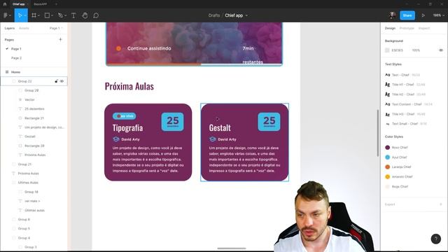 Curso de Figma - Prototipando um App - Tela Home 02 [Aula 05] смотреть онлайн