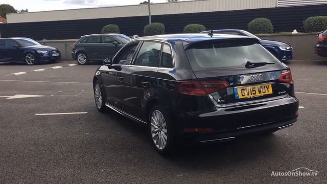 GV15WUY AUDI A3 SPORTBACK E-TRON BLACK 2015, West London Audi смотреть онлайн