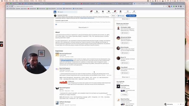Software Developer Profile Review: Leonardo (PHP|Python|Go|React) - A confusing profile ? смотреть онлайн