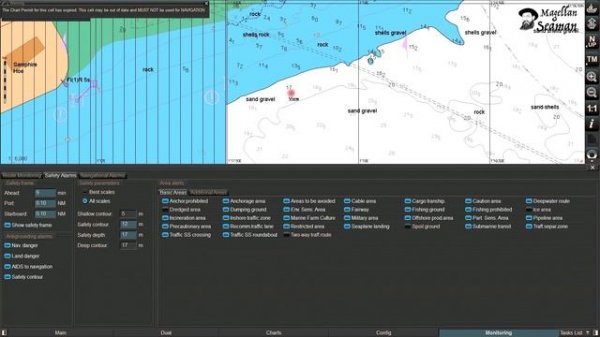 ECDIS Safety Settings (Safety Contour, Safety Depth)