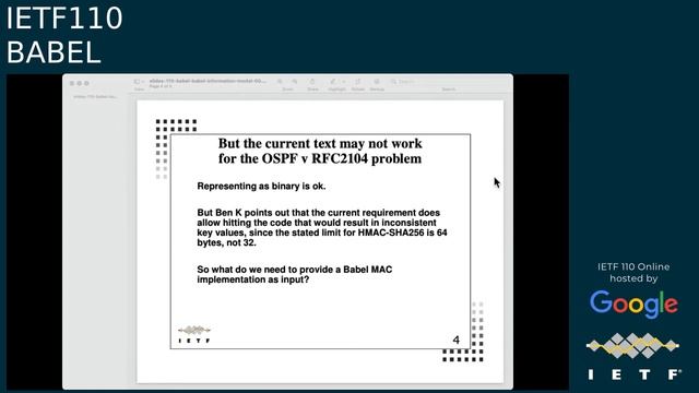 IETF110-BABEL-20210309-1430 смотреть онлайн