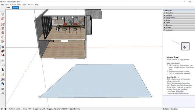 Sketchup pro tutorials for beginner -11 | Use Move Tool in Google Sketch up Pro | SOCE смотреть онлайн
