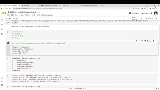 How to Make a Chatbot Using Amazon Lex and AWS Lambda (Python) | Conversational AI Part 4 | Boto3 смотреть онлайн