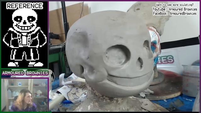 Sculpting Sans Cosplay Tutorial - Undertale Mask Sculpt