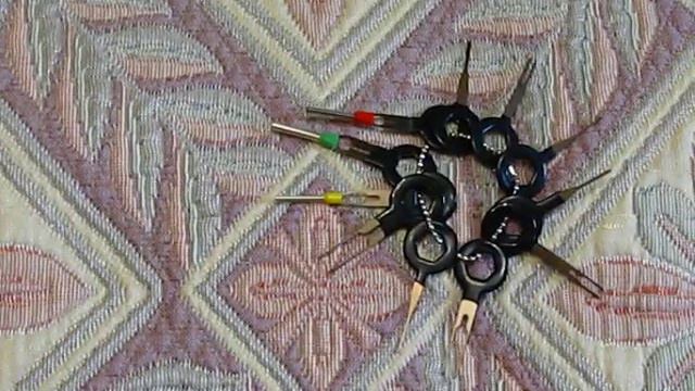 Посылка из Китая распаковка № 69 Терминал для извлечения разьемов жгута проводов автомобиля. смотреть онлайн