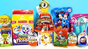 СЮРПРИЗ MIX! ВУЛКАН ZURU Smashers, Ladybug, ЗАВРЫ Пятерочка, БУБА, Миньоны Unboxing Kinder Surprise
