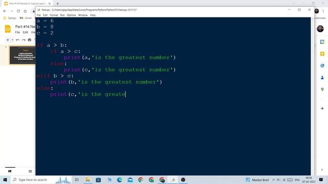 #14 Nested if statement and logical operators in Python смотреть онлайн