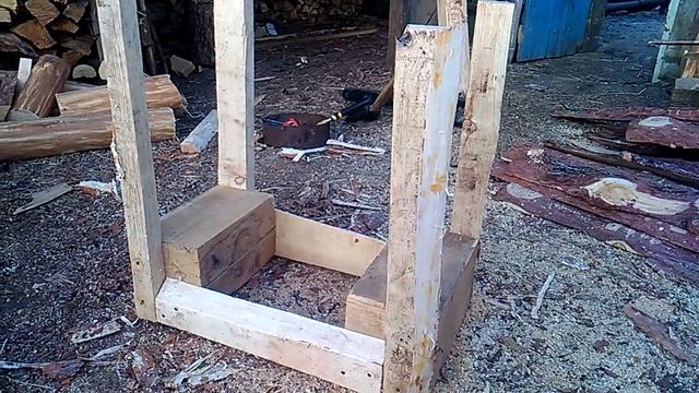 Горбыль дровянной. Козлы для удобства. смотреть онлайн