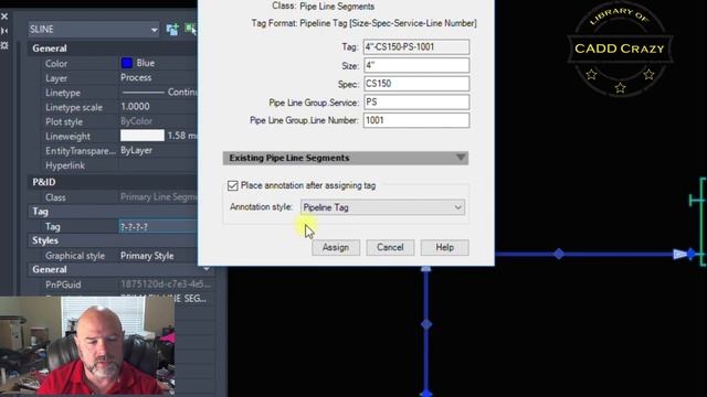 AutoCAD Plant 3D Line Tag смотреть онлайн