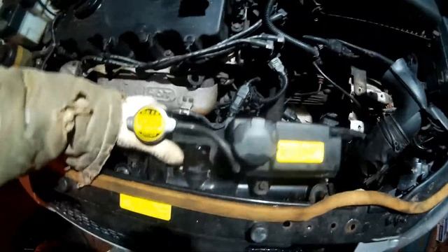 Как снять радиатор на Hyundai Getz