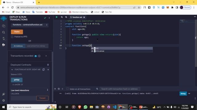 Solidity full course | Functions in Solidity | Part - 8 | Hindi | #themindblock #javascript смотреть онлайн