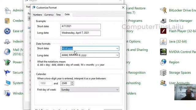 Change Date Format to dd/mm/yyyy in All Windows. (eg: 29/12/2021) смотреть онлайн