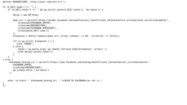 Wordpress: Facebook OAuth, WP_Http::request() vs wp_remote_request() (2 Solutions!!) смотреть онлайн