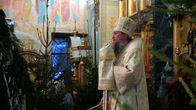 Слово митрополита Евгения по окончании Рождественской Божественной литургии. 07.01.2023 смотреть онлайн