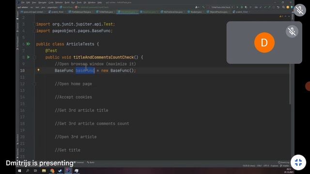 QA2 :: Lesson 9 :: 01.12.2021 смотреть онлайн