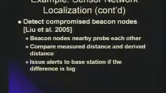 CERIAS Security:Framework for Identifying Compromised Nodes in Sensor Networks 2/6 смотреть онлайн