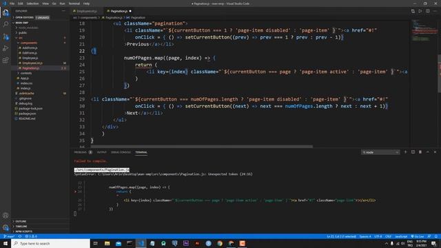 React Hooks Context CRUD APP : 11 : Pagination смотреть онлайн