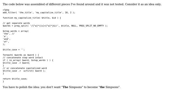 Wordpress: How To capitalize The First Letter Of Every Word In The Post Title? (3 Solutions!!) смотреть онлайн