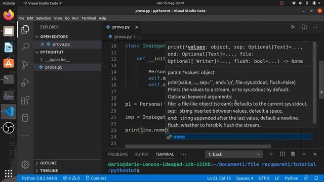 python 16: ereditarietà in Python смотреть онлайн