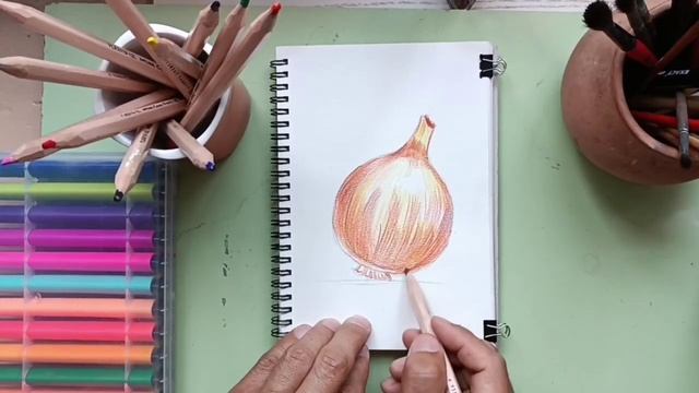PIYOZ TASVIRINI CHIZISH/HOW TO DRAW А ONION/КАК НАРИСОВАТЬ ЛУК смотреть онлайн