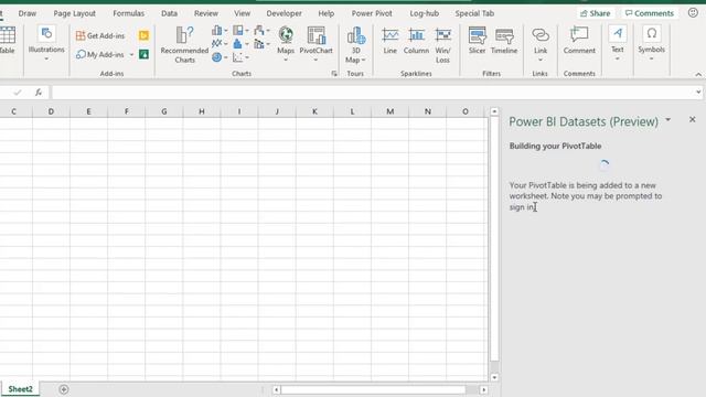 Create PivotTable Report by Connecting to Power BI Dataset смотреть онлайн