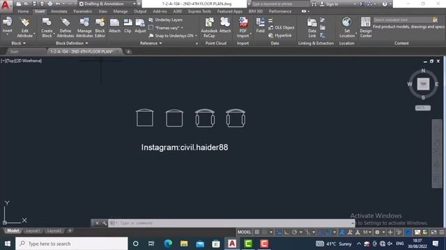 AutoCAD Tutorial: How To Create, Transfer, Save, Edit , Move Block.#autocad #civilengineers #dubai смотреть онлайн