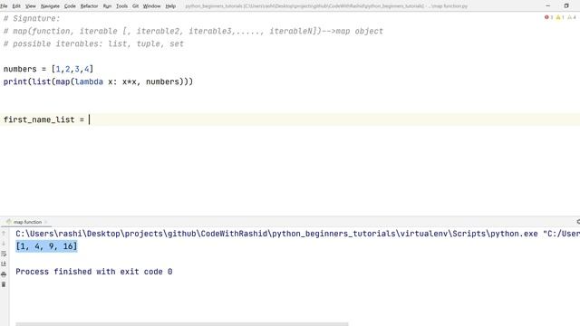 Map Function | Python Tutorials смотреть онлайн