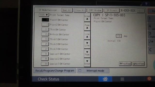 Ricoh MP 2554 How To Increase Or Decrease Fusing Temperature?